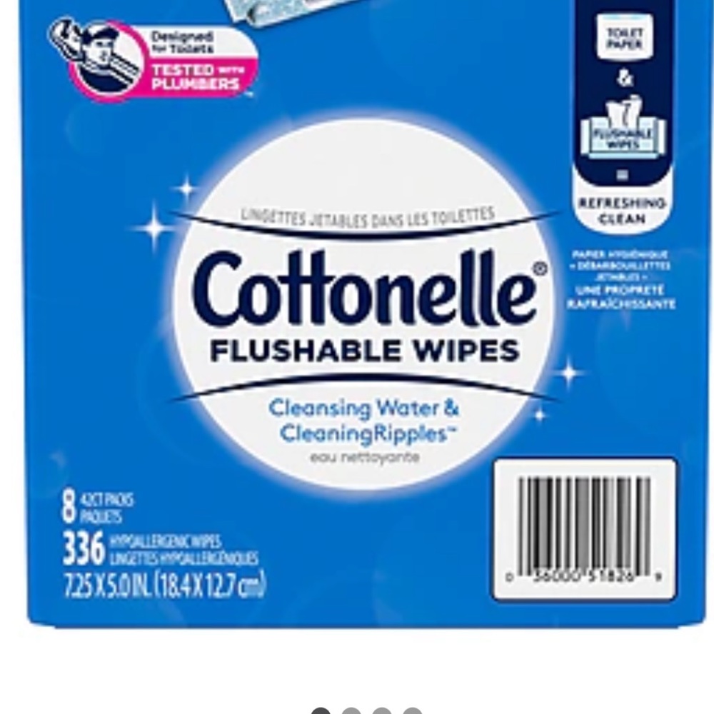 12 new boxes of the The Cottonelle flushable wet wipe is 100% flushable .